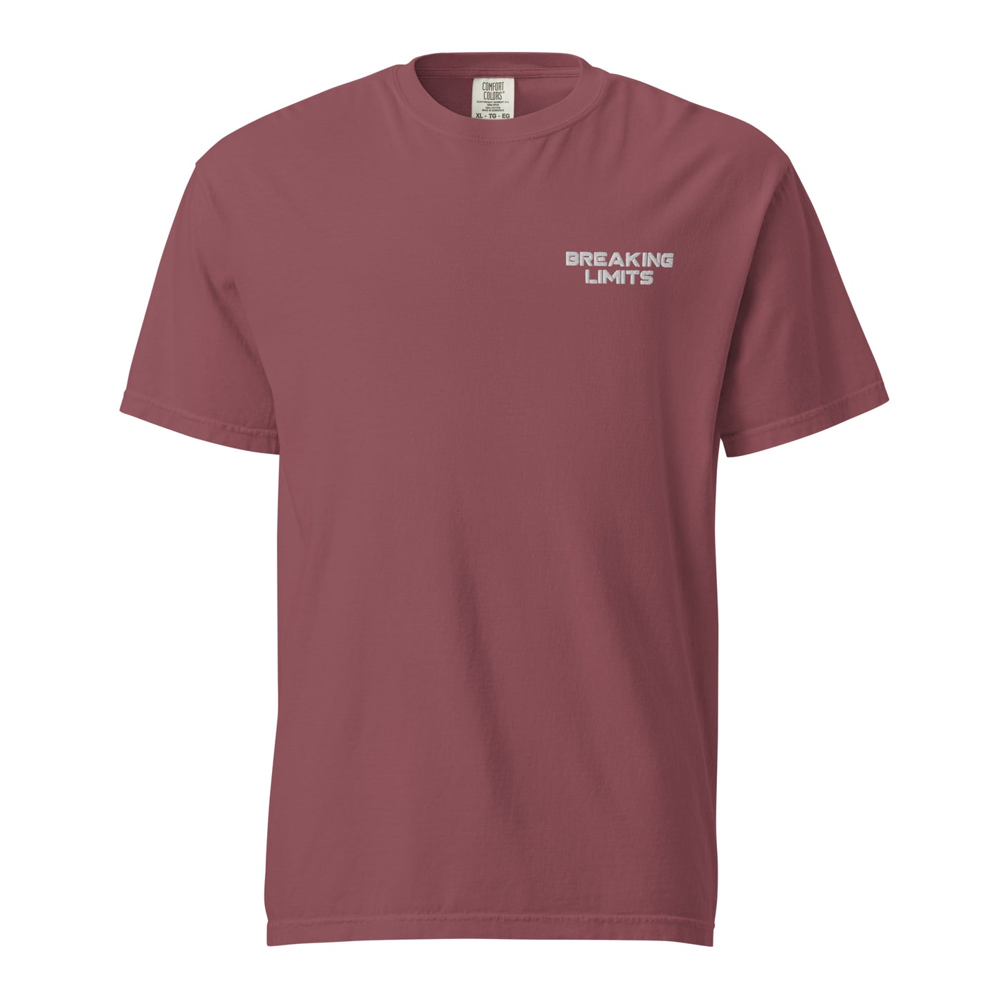 Heavyweight Unisex Pocket Classic Logo Embroidered Shirt (Color Brick)